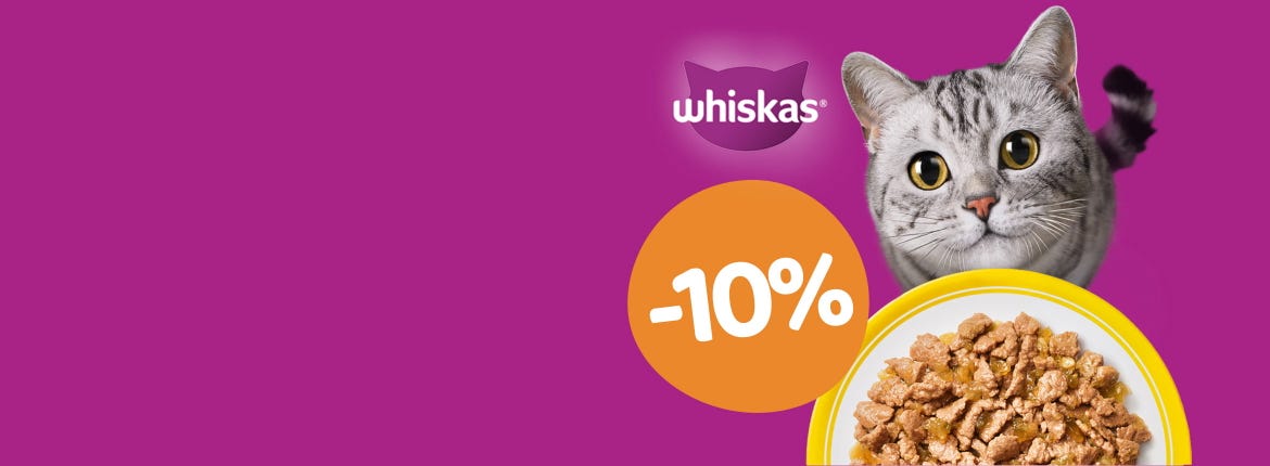 10% sleva na vše od WHISKAS®!