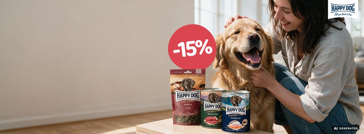 Approfitta dell'offerta speciale su Happy Dog!