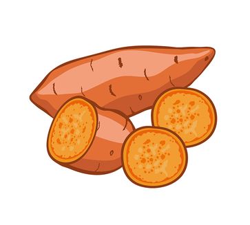 Karuartikel mit Süßkartoffel