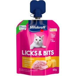 Vitakraft Katzensnack Licks & Bits Käse & Schinken