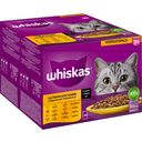 Whiskas Multipack 24x85g Geflügel Auswahl 7+ - 2.040 g