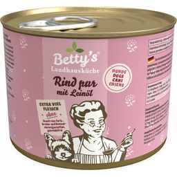 Betty's Landhausküche Kutyatáp - Marha pur lenolajjal - 200 g