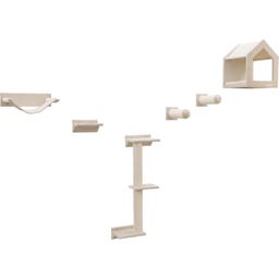 Kletterwand Monte Falco für Katzen beige, 6-teilig - 1 Stk