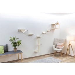 Kletterwand Monte Falco für Katzen beige, 6-teilig - 1 Stk