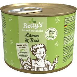 Betty's Landhausküche Cibo per Cani - Agnello e Riso - 200 g