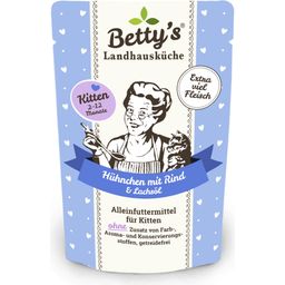 Betty's Landhausküche Kitten Frischebeutel Huhn & Rind - 100 g