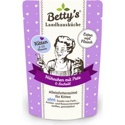 Betty's Landhausküche Kitten Frischebeutel Huhn & Pute - 100 g