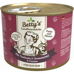 Betty's Landhausküche Mačja hrana - puran z oljem borage - 200 g