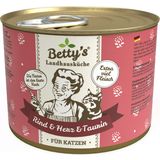 Betty's Landhausküche Cibo per Gatti - Manzo e Cuore