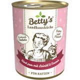 Betty's Landhausküche Macskatáp - Marha pur lenolajjal