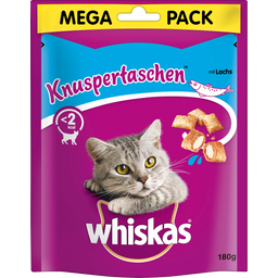 Whiskas Knuspertaschen Megapack mit Lachs - 180 g