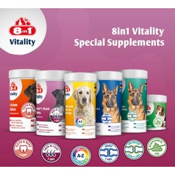 8in1 Bierhefetabletten für alle Hunde - 260 Tabletten
