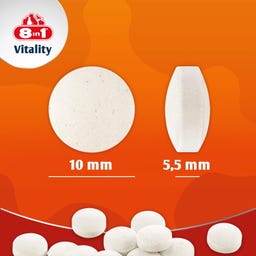 8in1 Kalziumtabletten für alle Hunde - 155 Tabletten