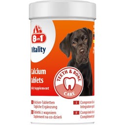 8in1 Kalziumtabletten für alle Hunde - 155 Tabletten