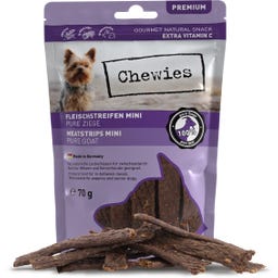Chewies Fleischstreifen Mini Ziege - 70 g