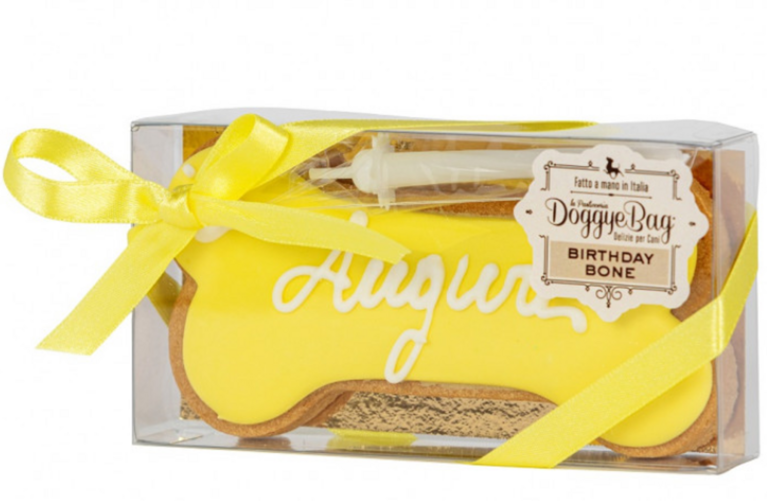 DoggyeBag Birthday Bone - Yellow
