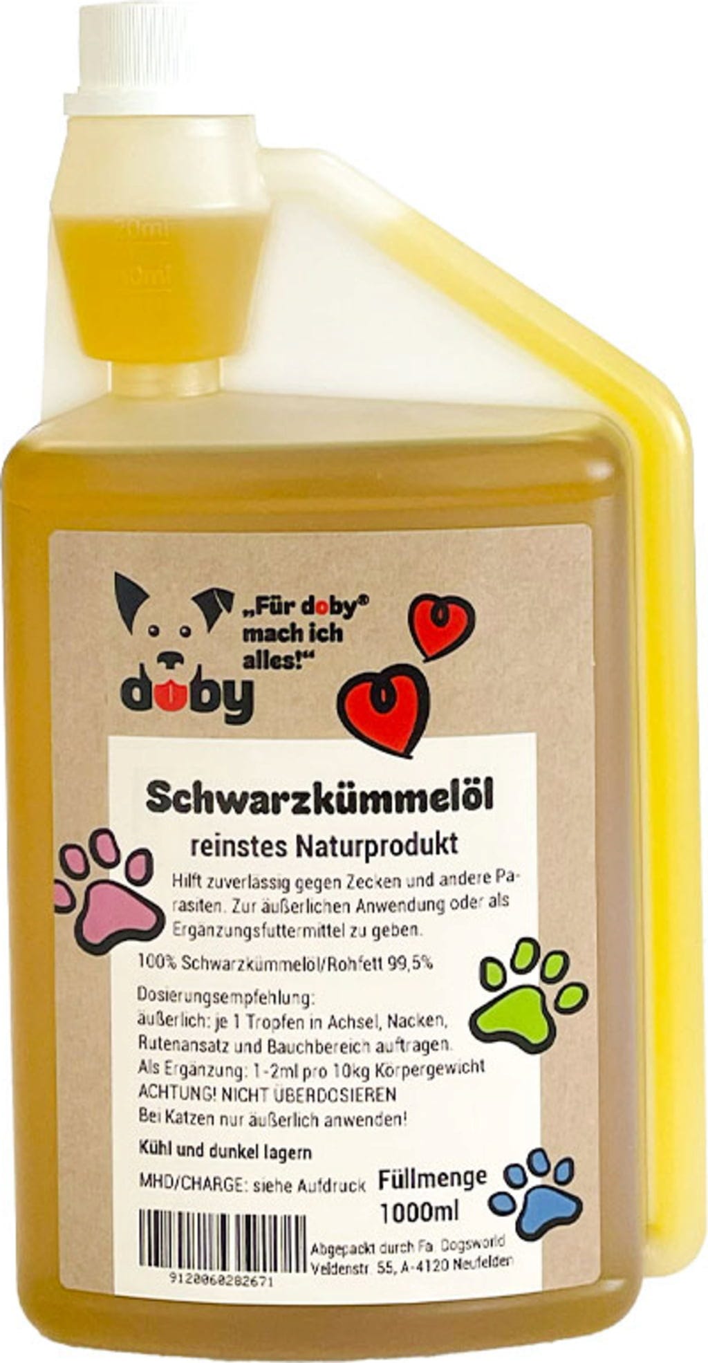 Doby Schwarzkümmelöl - 1 Liter