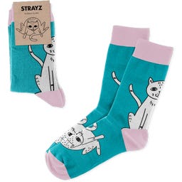Strayz Socken mit Katzenmotiv - 36-38