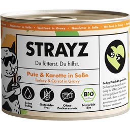 Strayz Katzen-Nassfutter Pute & Karotte in Soße - 200 g