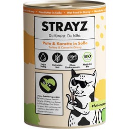 Natvoer voor katten Kalkoen & Wortel in Saus - 400 g