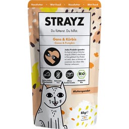 Strayz Katzen-Nassfutter Gans & Kürbis - 85 g