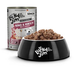 Nourriture Humide pour Chiens - Senior, Bœuf et Cerf - 400 g
