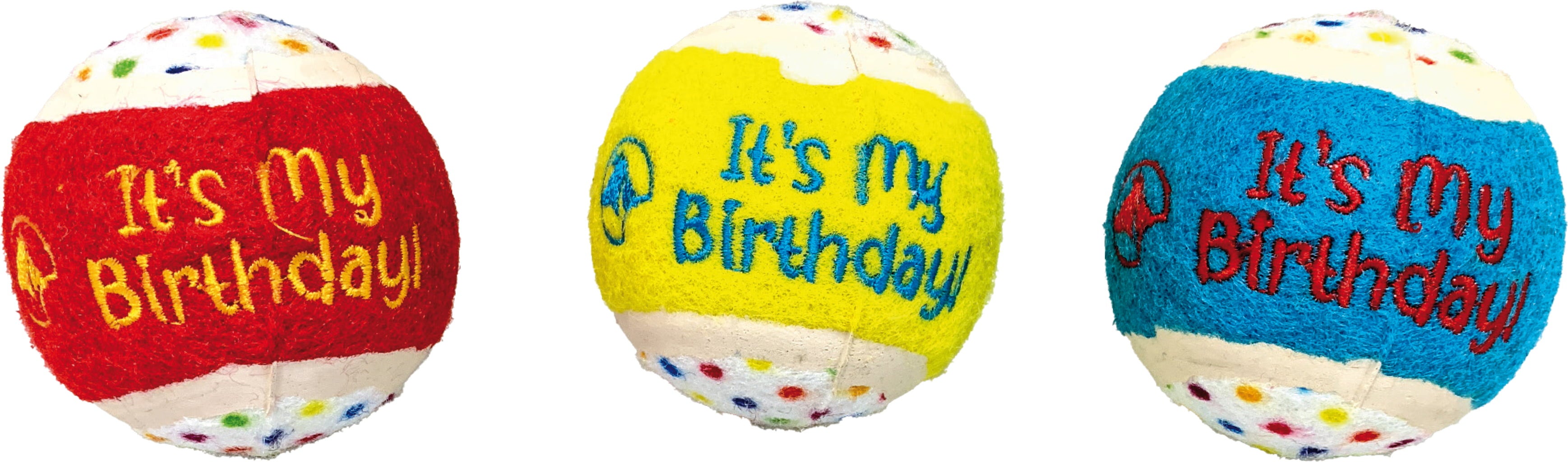 Croci Party Tennisball 3 Stk. - 1 Set