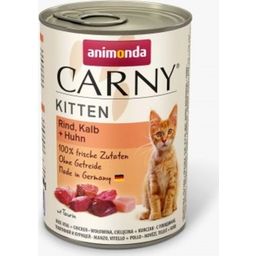 Animonda Mokra mačja hrana Carny Kitten, 400g - Teletina, piščanec in puran