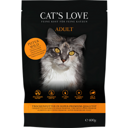 CAT's LOVE Katzen Trockenfutter ADULT PUTE & WILD