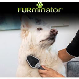 FURminator Doppelbürste für Hunde und Katzen - 1 Stk