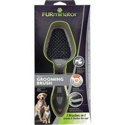 FURminator Doppelbürste für Hunde und Katzen - 1 Stk