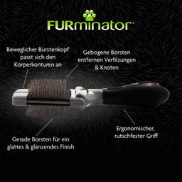 FURminator Zupfbürste Größe S für Katzen und Hunde - 1 Stk