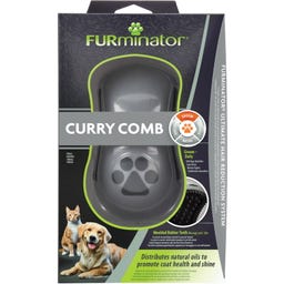 FURminator Curry Brush for Dogs & Cats - 1 item