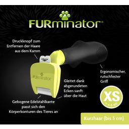 FURminator deShedding-Tool Hund Kurzhaar - XS