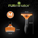 FURminator deShedding-Tool pre krátkosrstých psov - M