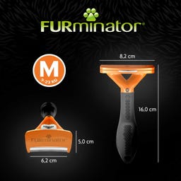 FURminator deShedding-Tool pre krátkosrstých psov - M