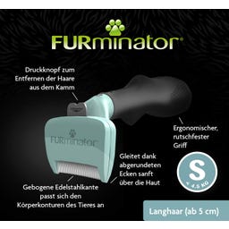 FURminator deShedding-Tool Katze Langhaar - S