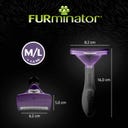 FURminator deShedding-Tool Kat - Korthaar - M/L