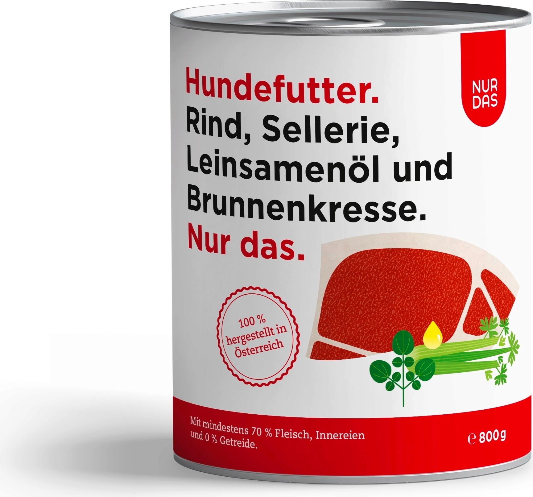 NUR DAS Rind und Sellerie Dose 800g - 800 g