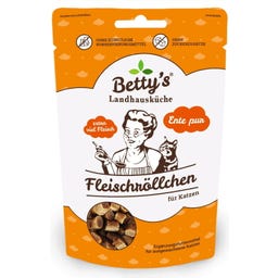 Betty's Landhausküche Katze Fleischröllchen Ente pur - 50 g