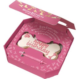 DoggyeBag Happy Birthday Bone - Rosa