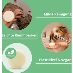 Pflegeset Lieblingshund mit festem Hundeshampoo - 60 g