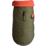 Bobby Wattierte Jacke Contraste Khaki