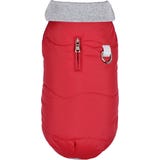 Bobby Gewatteerde Jas Contraste Rood