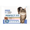 Indoor 1+ Wet Cat Food Pouches in Sauce, 4 x 85 g - Chicken & Vegetables, Salmon & Carrot