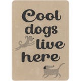 David Fussenegger Pet blanket "cool dogs live here"