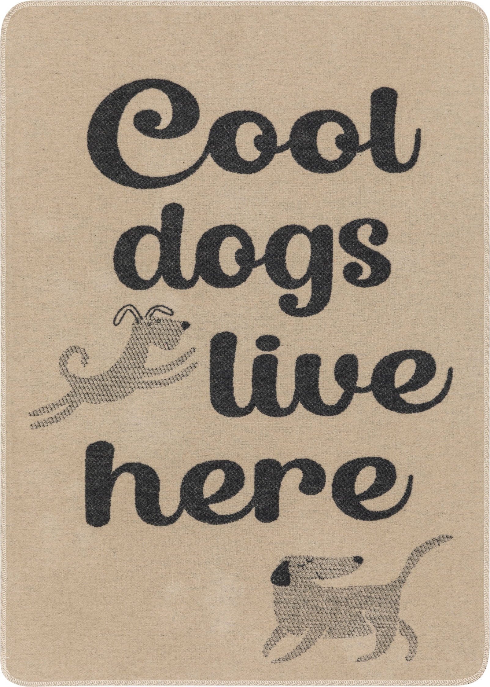 David Fussenegger Haustierdecke "cool dogs live here" - 70 x 90 cm