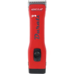 Aesculap Akkuschermaschine Durati Pro mit 2 Akkus - schwarz/rot