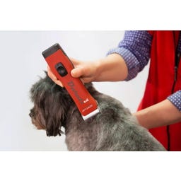 Aesculap Akkuschermaschine Durati Pro mit 2 Akkus - schwarz/rot