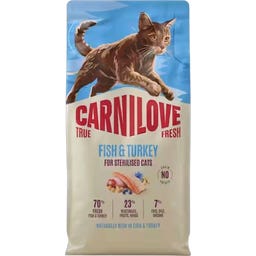 Trockenfutter Katze True Fresh Fish+Turkey sterilised - 400 g